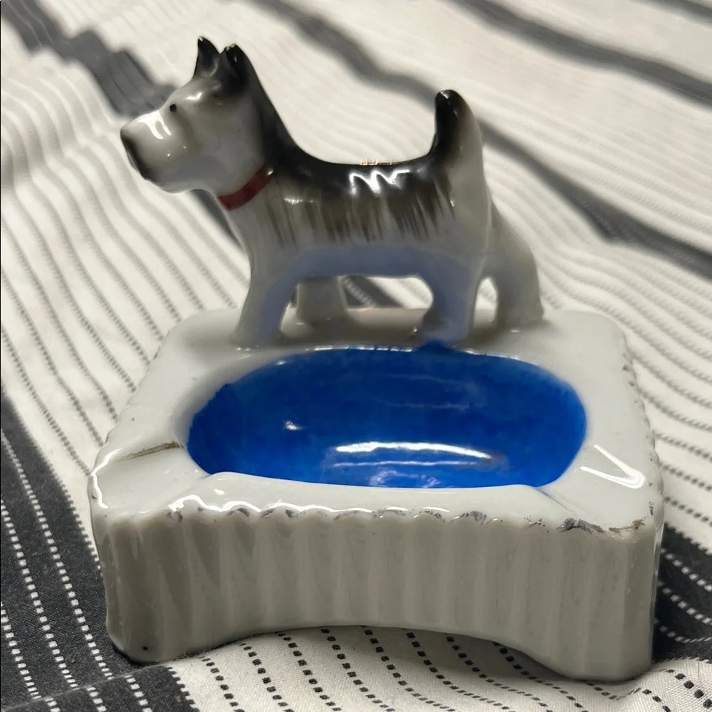 Vintage Scottish Terrier  Dog Ashtray - Made in Japan